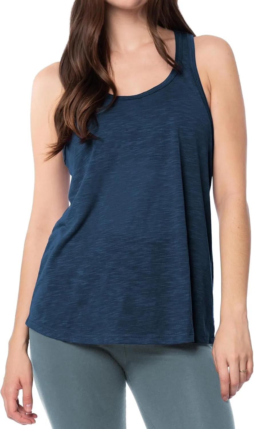 Women's 5 Pack Everyday Flowy Burnout Racer Back Active Workout Tank Tops