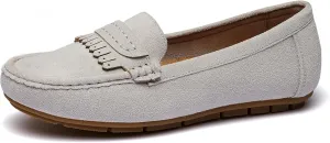Women's Business Loafers Work Casual Flats Shoes Lightweight Penny PU Leather Slip On Walking Shoes