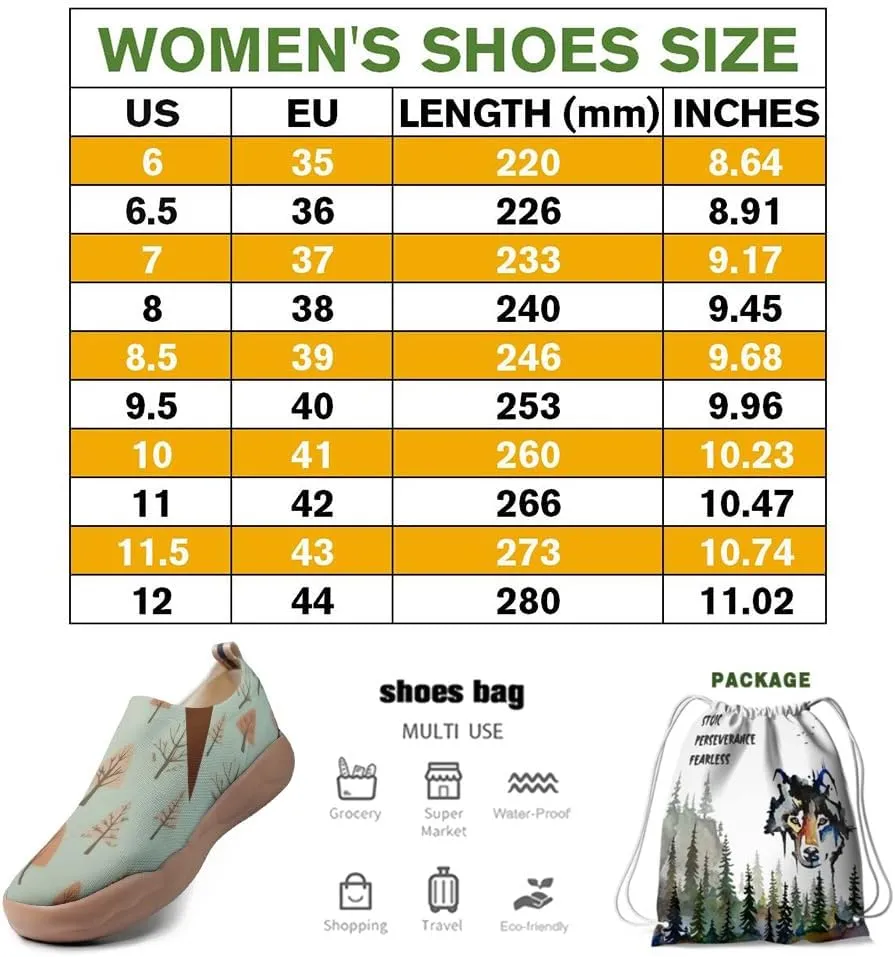 Women's Comfortable Loafers Slip On Lightweight Flat Art Painted Travel Shoes Freshen Series