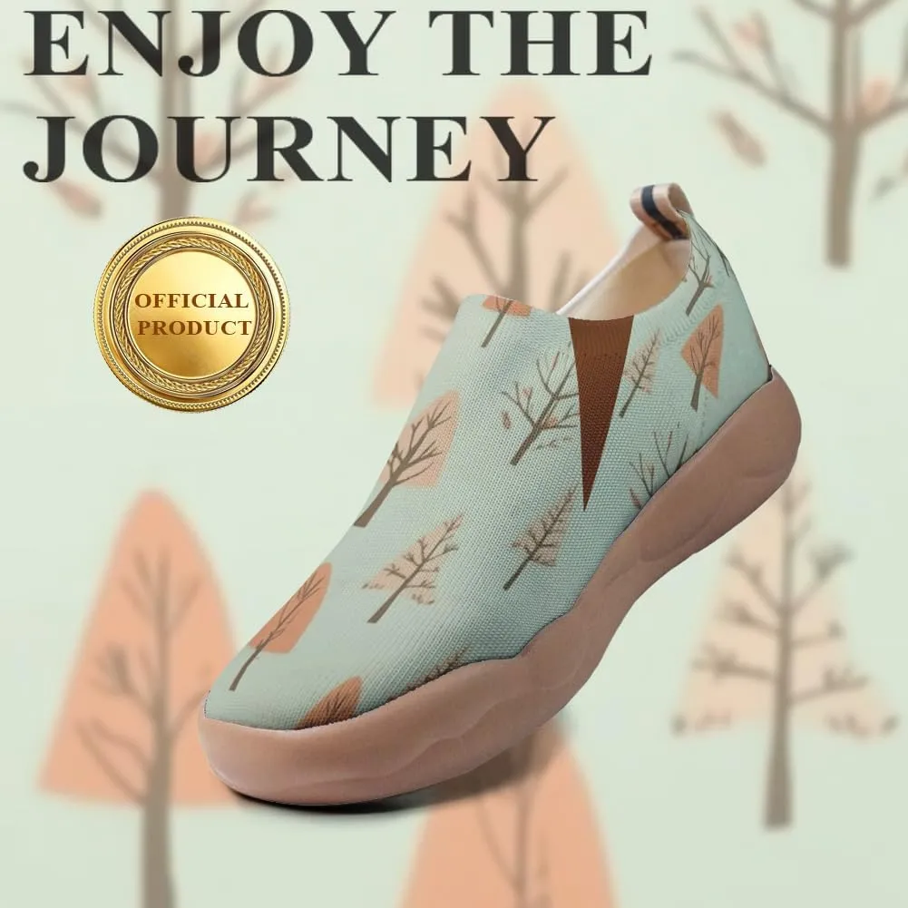 Women's Comfortable Loafers Slip On Lightweight Flat Art Painted Travel Shoes Freshen Series