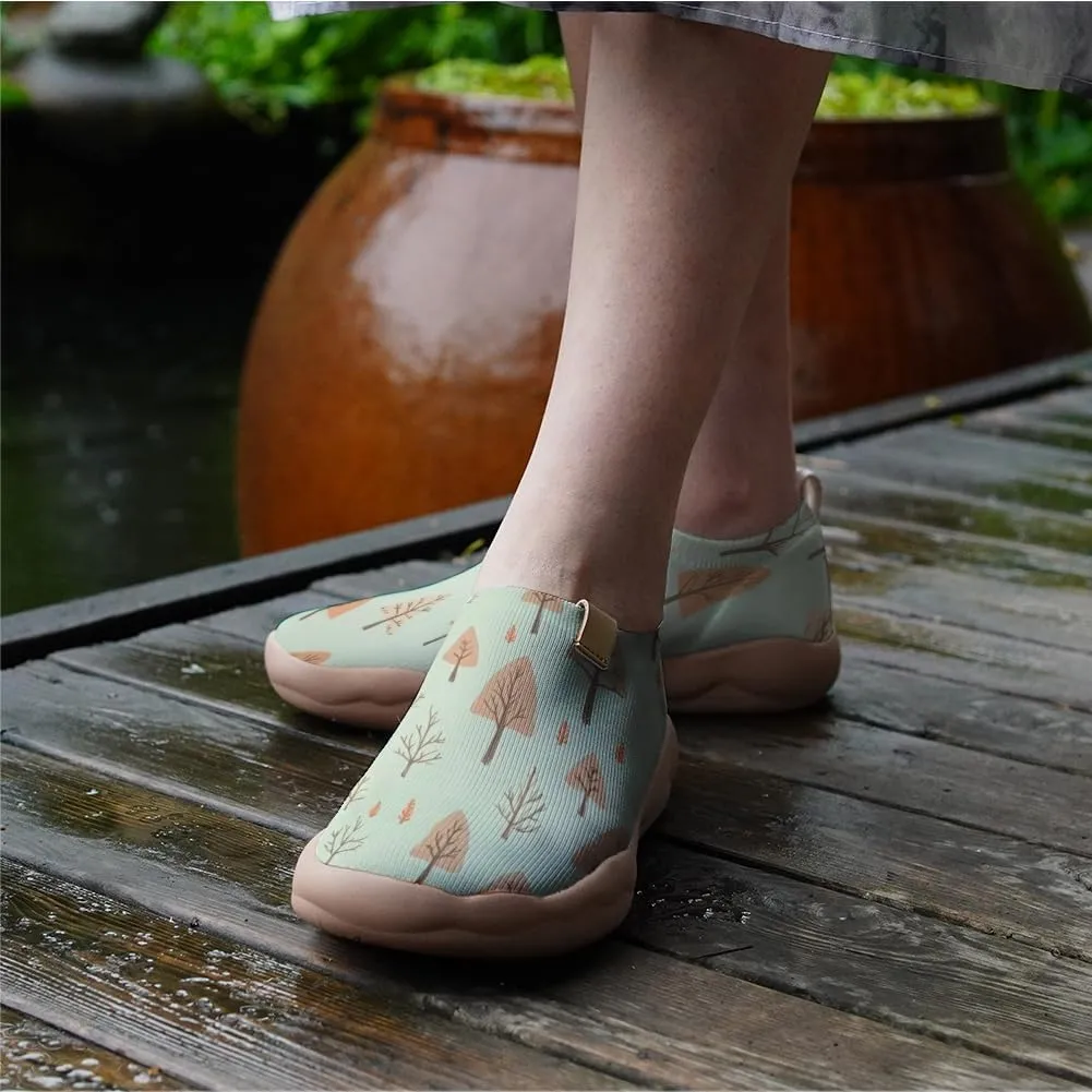 Women's Comfortable Loafers Slip On Lightweight Flat Art Painted Travel Shoes Freshen Series