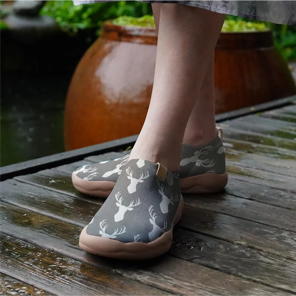 Women's Comfortable Loafers Slip On Lightweight Flat Art Painted Travel Shoes Freshen Series