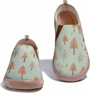 Women's Comfortable Loafers Slip On Lightweight Flat Art Painted Travel Shoes Freshen Series