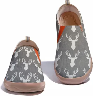Women's Comfortable Loafers Slip On Lightweight Flat Art Painted Travel Shoes Freshen Series