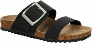 Women's Faux Leather Slip-On Two Strap Cork Bed Sandal