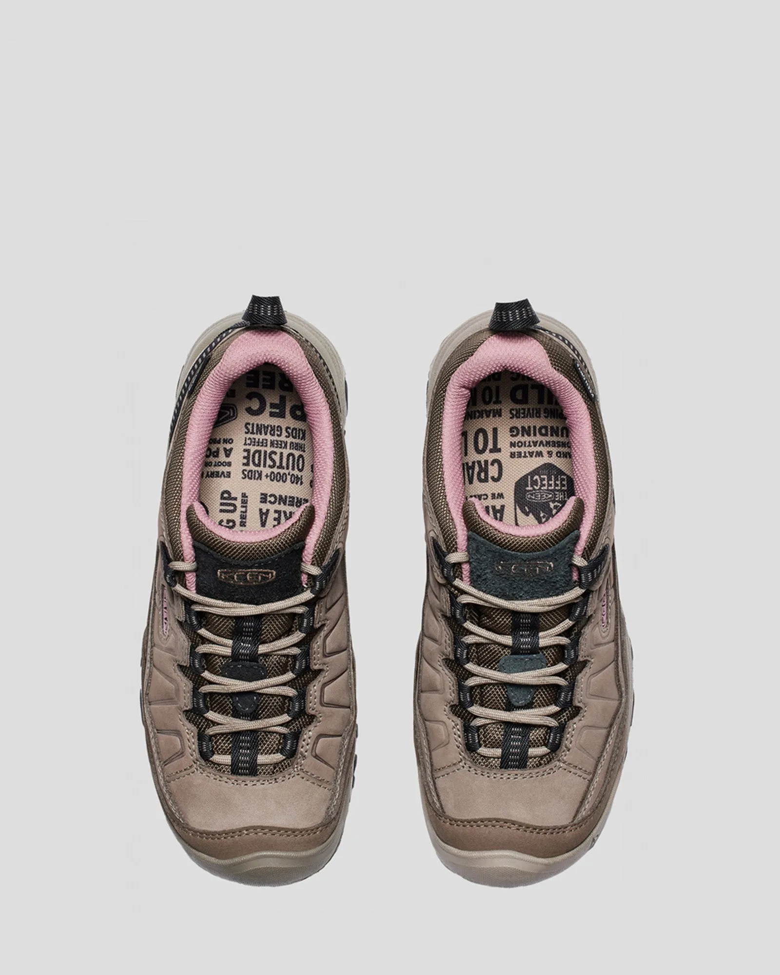 Women's Keen Targhee IV Waterproof Hiking Boot - Brindle/Nostalgia Rose