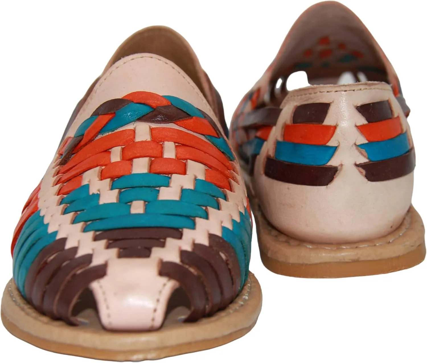 Womens Leather Traditional Huarache Sandal, Hand Woven Authentic Mexican Leather Huarache Sandal