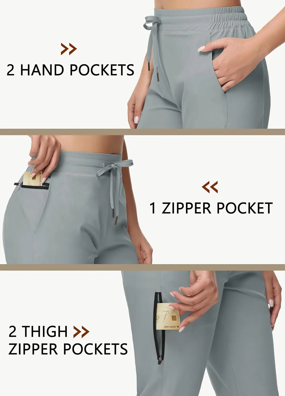 Women's Long Shorts 15" Below The Knee Capri Hiking Shorts Quick Dry Lightweight Outdoor Casual Crop Pants Cargo