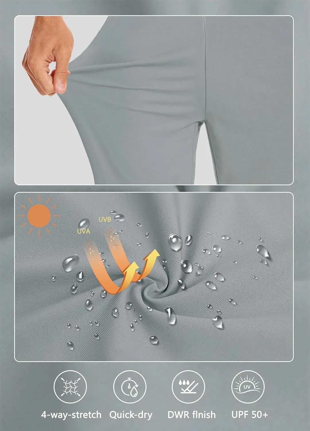 Women's Long Shorts 15" Below The Knee Capri Hiking Shorts Quick Dry Lightweight Outdoor Casual Crop Pants Cargo