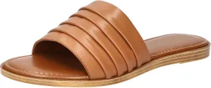 Women's Rya-Italy Flat Sandal, Whiskey Italian Leather, 6 Wide