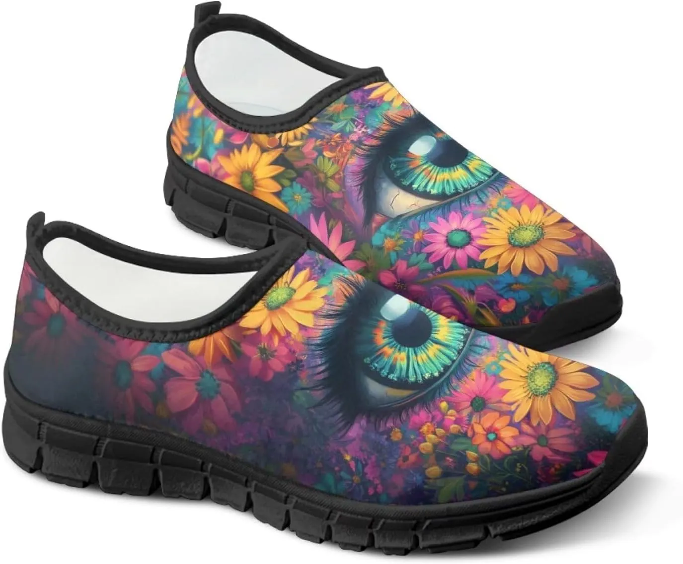 Women's Slip On Walking Shoes Fashion Casual Loafers Lightweight Travel Shoes