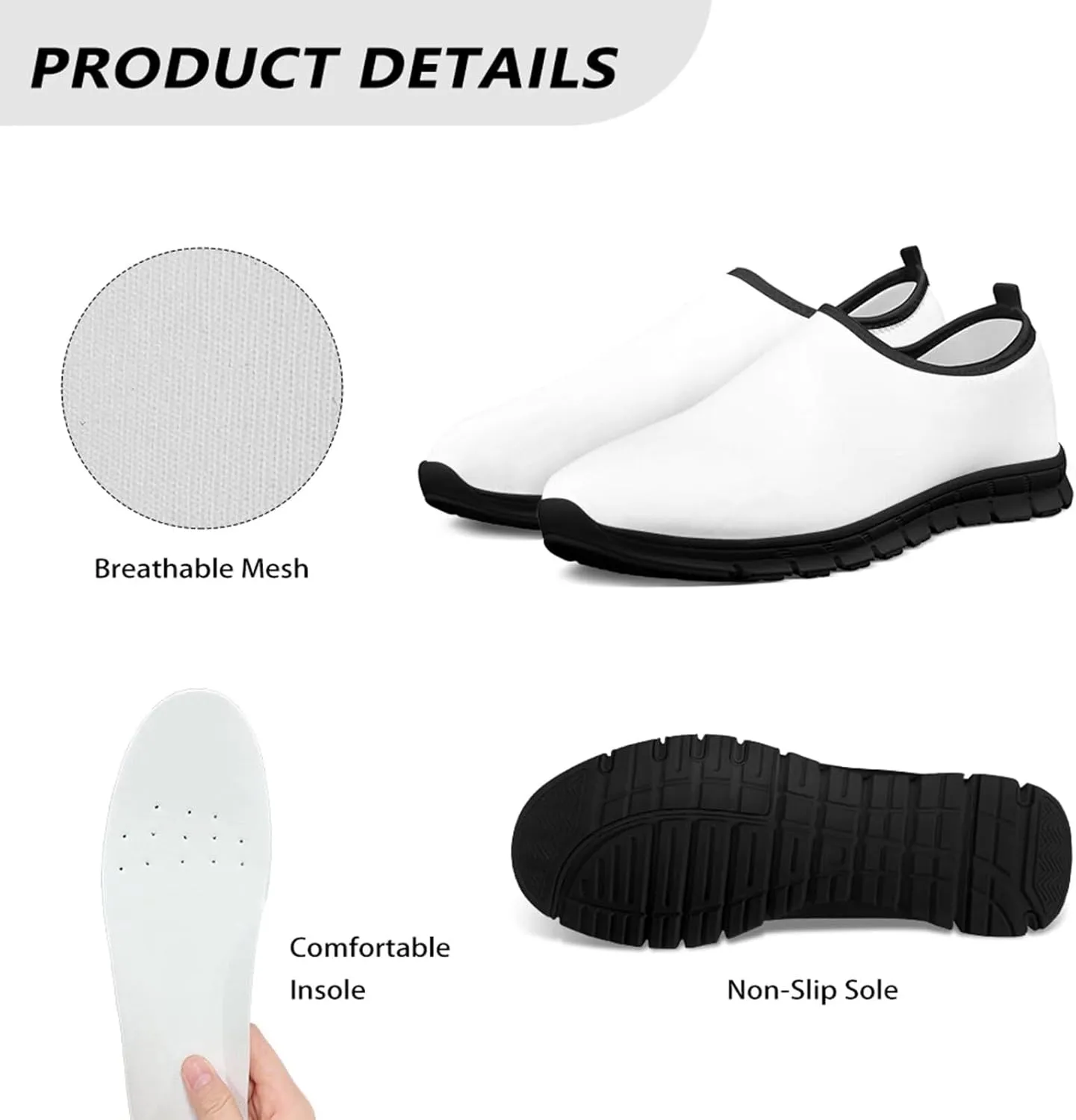 Women's Slip On Walking Shoes Fashion Casual Loafers Lightweight Travel Shoes