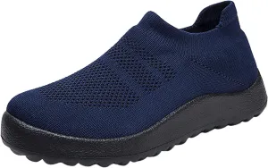 Womens Slip On Walking Shoes Non Slip Running Shoes Non Slip Work Shoes Women Wide Feet Black Casual Shoes Fashion Sneakers Red Tennis Shoe White Loafers