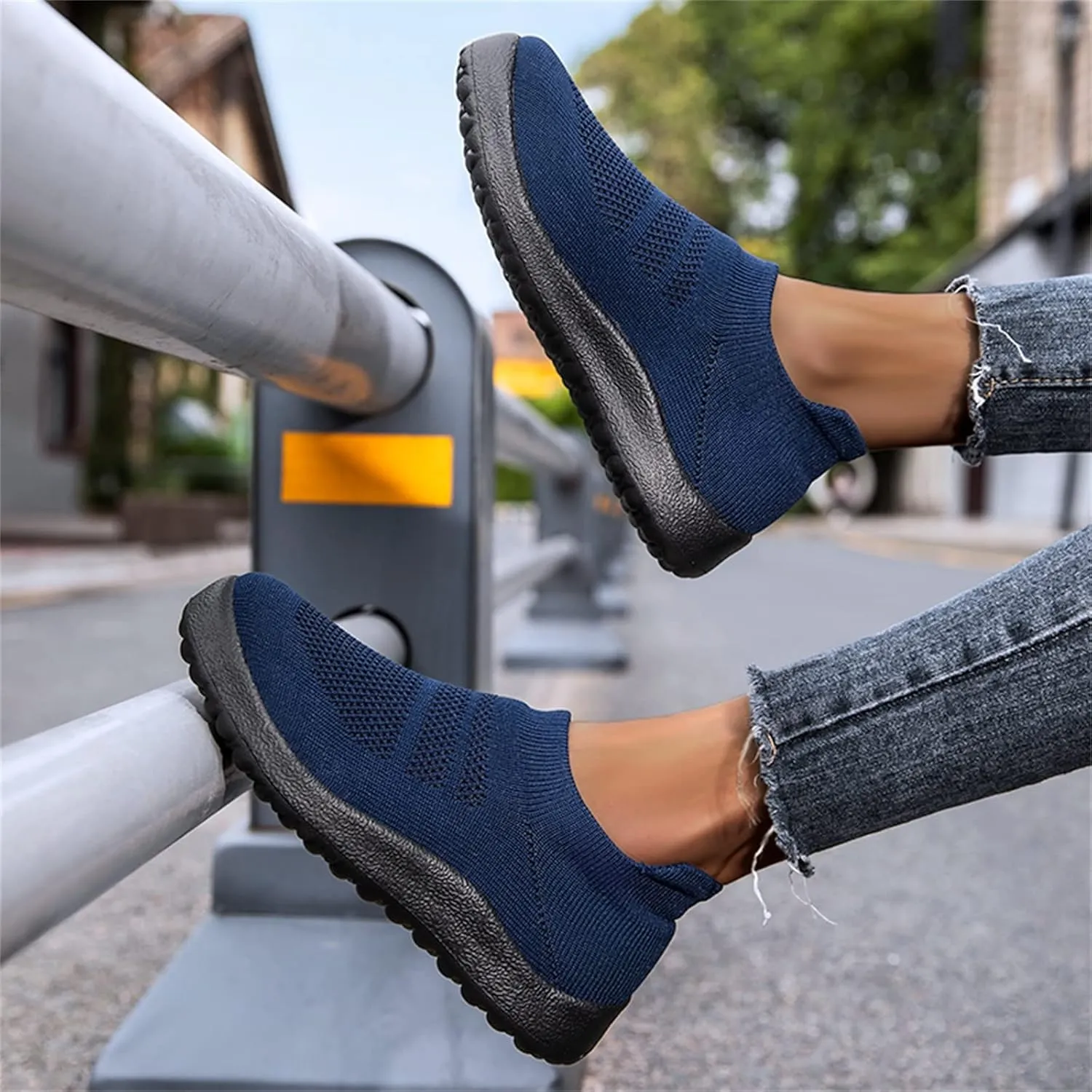 Womens Slip On Walking Shoes Non Slip Running Shoes Non Slip Work Shoes Women Wide Feet Black Casual Shoes Fashion Sneakers Red Tennis Shoe White Loafers