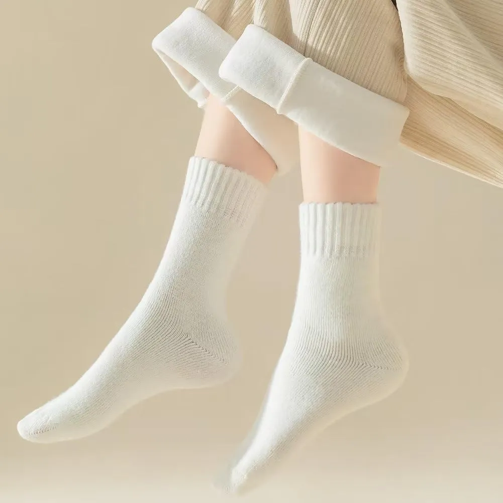 Womens Super Thick Wool Socks - Soft Warm Comfort Casual Crew Winter Socks (Pack of 3-5), Multicolor