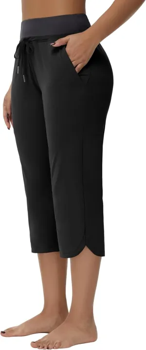 Women's Swim Capris Long Shorts Quick Dry UPF 50  Lightweight 2025 Swimming Pants with Zipper Pockets