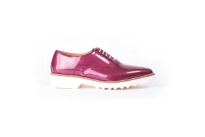 Women's Violet Patent Lace Up EX-312