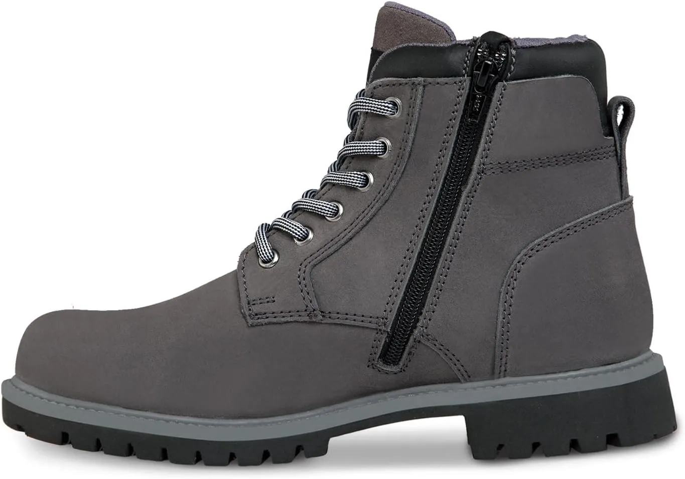 WORKLAND 77607 Casual Boots for Men - Lightweight Lace-up Hiking Shoes for Men - Slip Resistant Soft Toe Leather Boots for Men - Work Boots for Men - Botas para Hombre