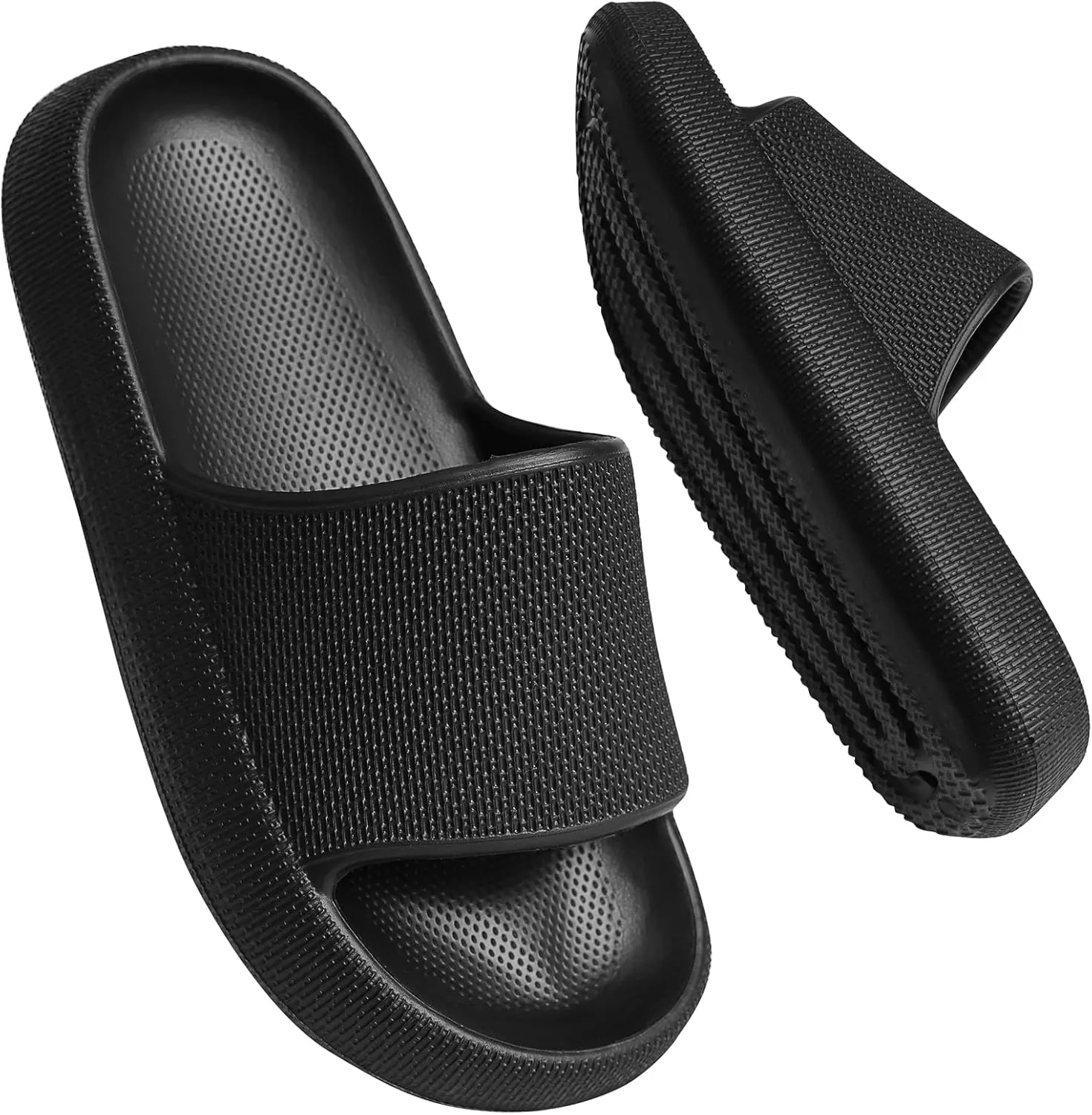 WYSBAOSHU Kids Cloud Slides Girls Boys Slip On Slide Sandals Comfort Non-Slip Thick Sole Slippers Summer Shower Shoes Pool Beach Water Shoes