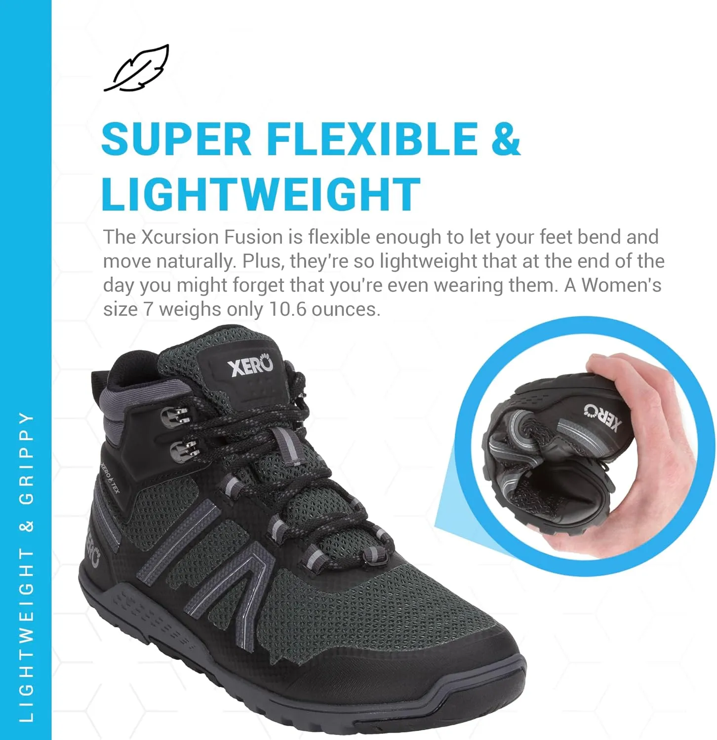 Xero Shoes Women's Xcursion Zero Drop Waterproof Hiking Boot