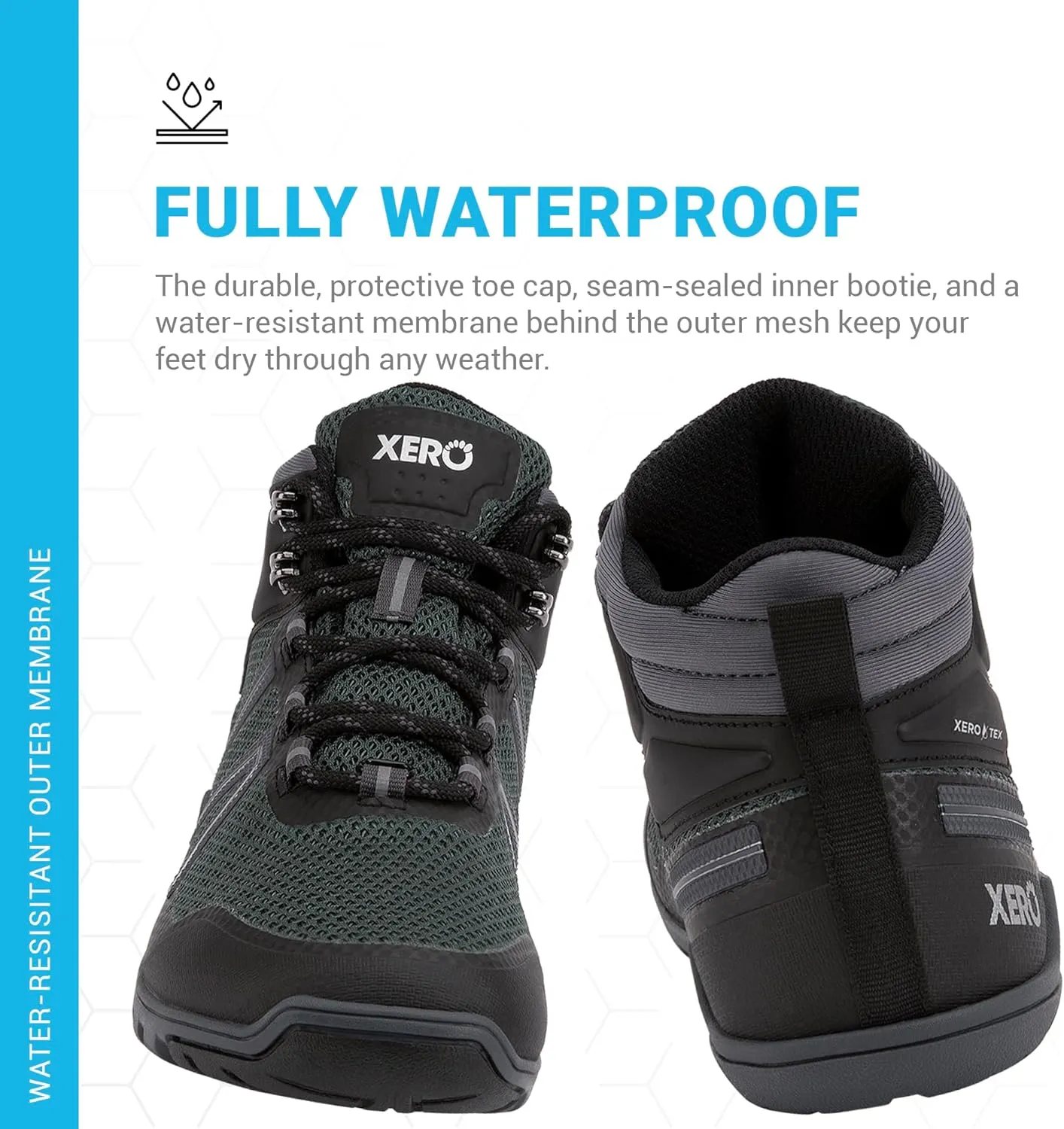 Xero Shoes Women's Xcursion Zero Drop Waterproof Hiking Boot