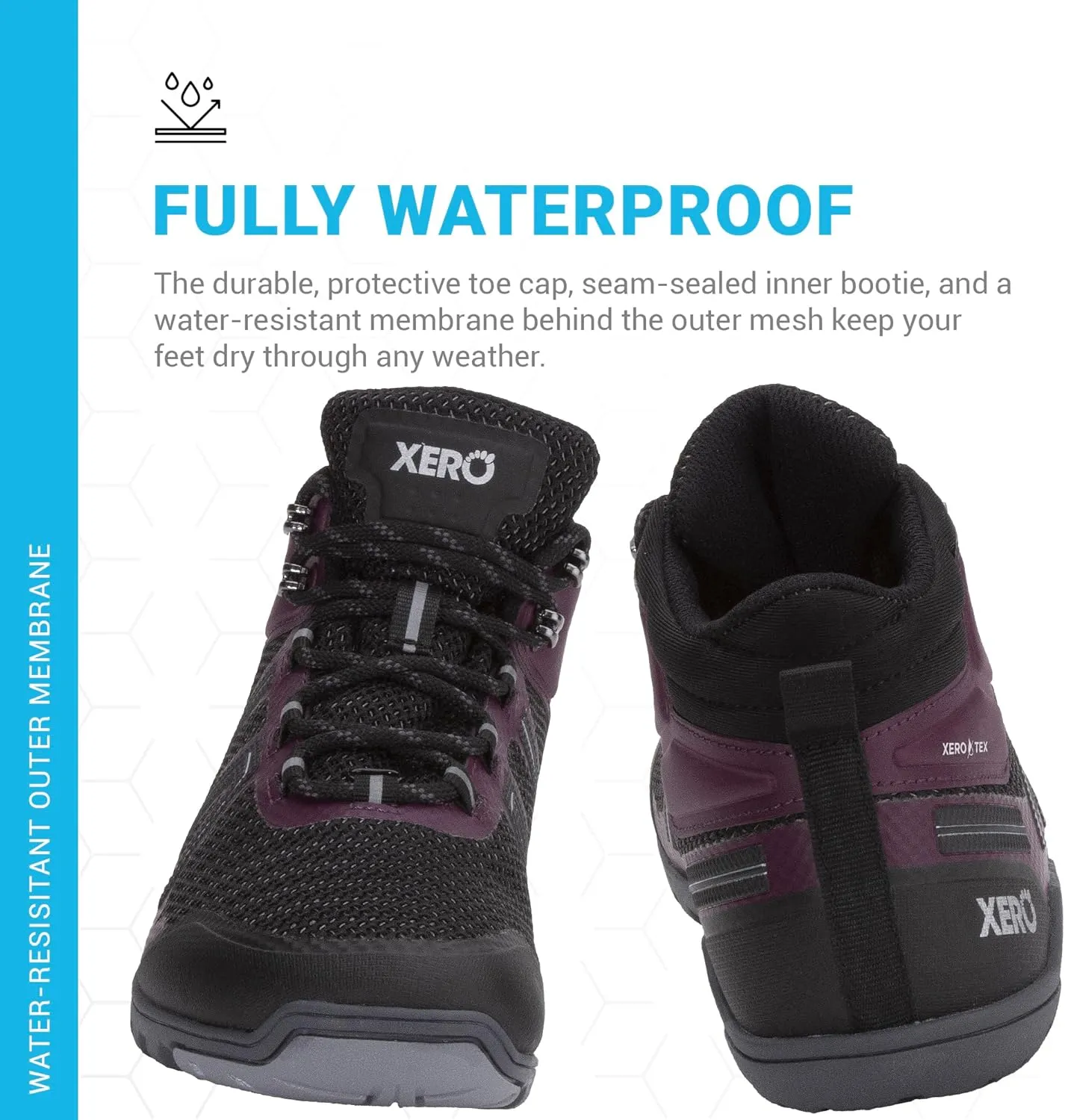 Xero Shoes Women's Xcursion Zero Drop Waterproof Hiking Boot