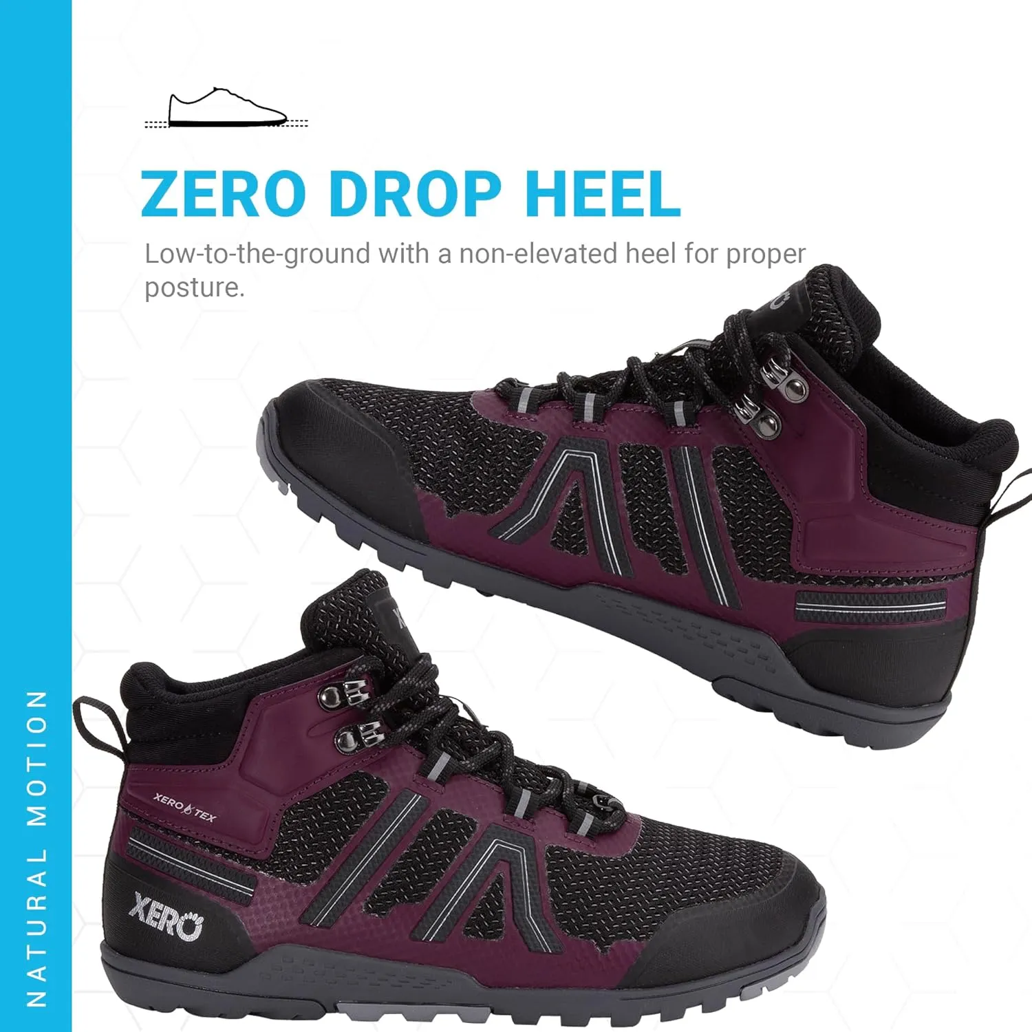Xero Shoes Women's Xcursion Zero Drop Waterproof Hiking Boot