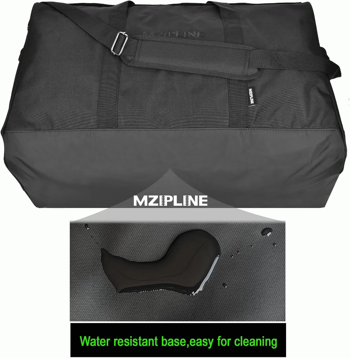XL Large Duffle Bag-Smell Proof-Bag Resistant Sport Gym Overnight Weekender Bag,Big Capacity Travel Duffel Holdall Bag With Carbon Lining (Black, Large)