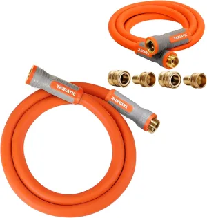 YAMATIC Heavy Duty Short Garden Hose 5/8 in x 5 ft, Super Flexible Leader hose,All-weather, Lightweight, Burst 600 PSI