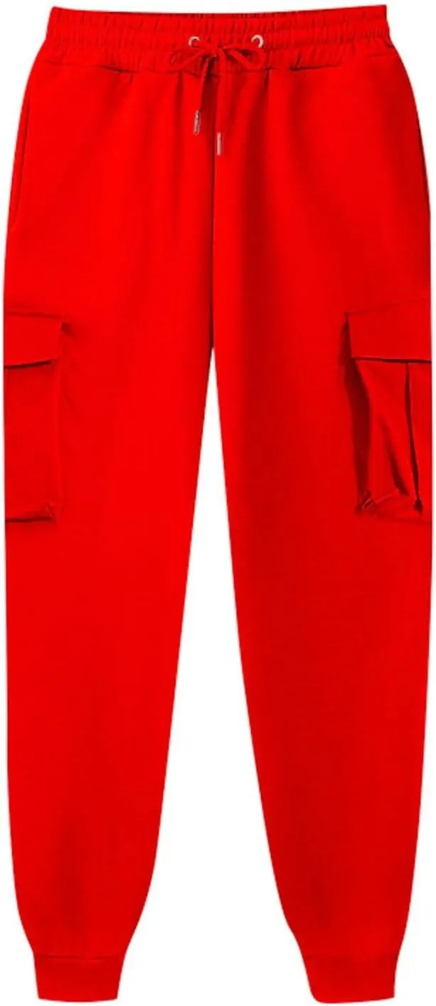 ZDRZK Womens Sweatpants Lace-Up Ankle Length Fleece Jogger Pants with Pockets Hiking Athletic Joggers Pants for Running