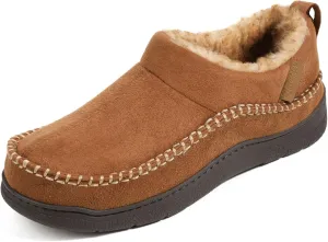Zigzagger Men's MoCozy Moccasin Ankle Toasty House Shoes Slippers Indoor Outdoor