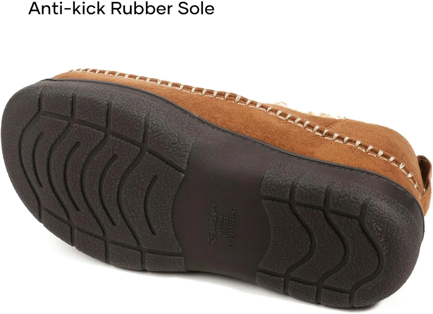 Zigzagger Men's MoCozy Moccasin Ankle Toasty House Shoes Slippers Indoor Outdoor