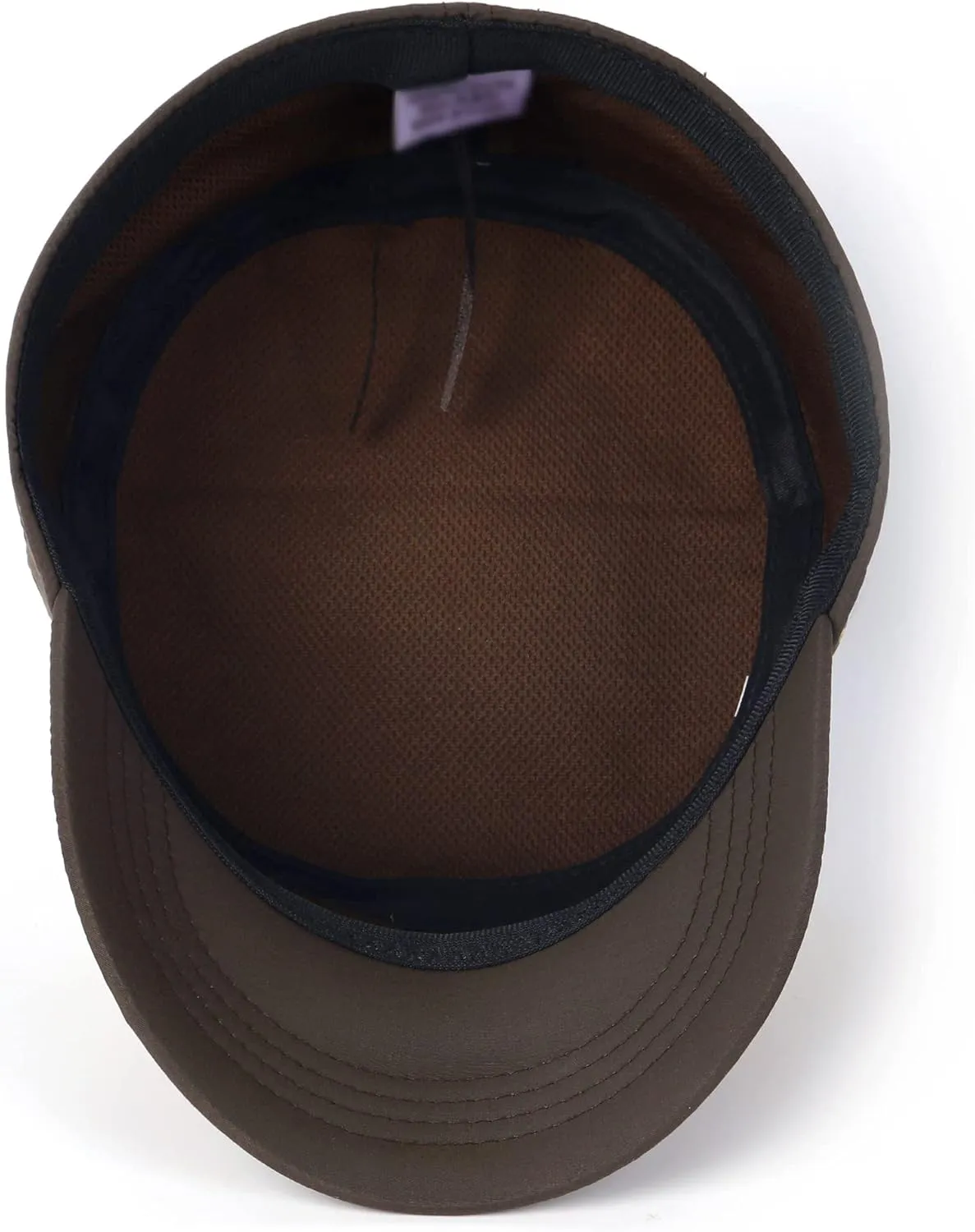 Zylioo XL Closed Back Army Cap,Lightweight Cadet Hat for Big Heads 22"-24",Adjustable Plain Flat Top Caps