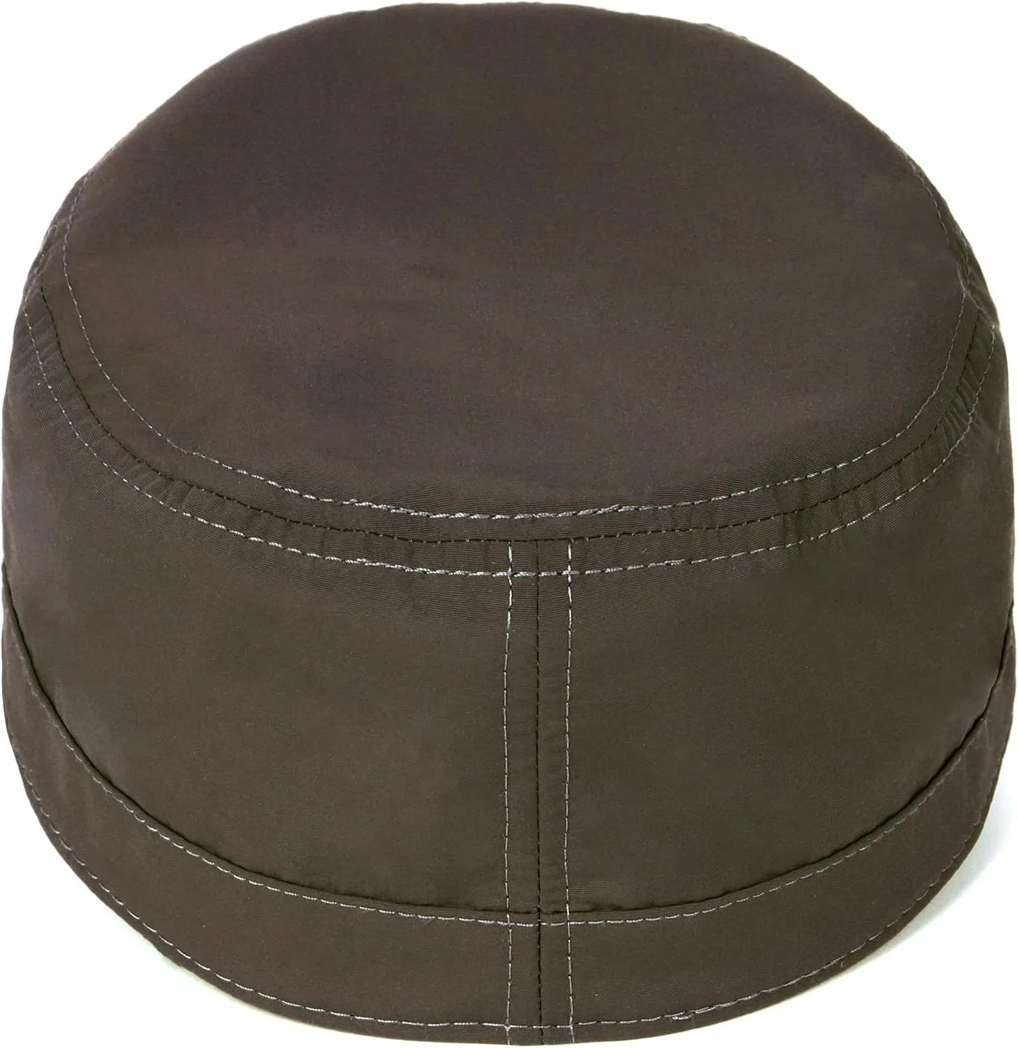 Zylioo XL Closed Back Army Cap,Lightweight Cadet Hat for Big Heads 22"-24",Adjustable Plain Flat Top Caps